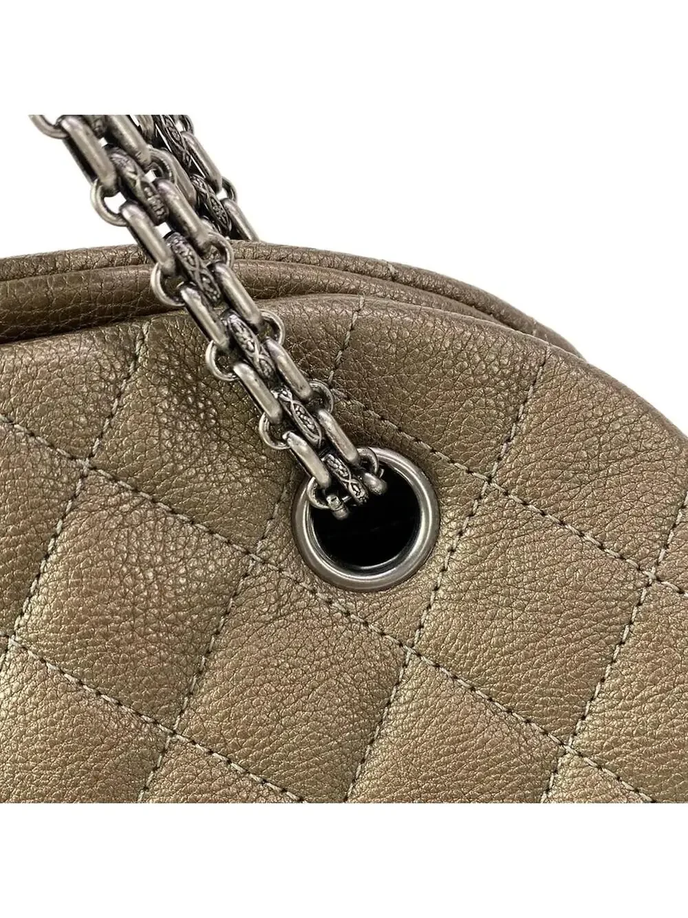 Chanel Mademoiselle Bowling Bag Khaki #305444C18B